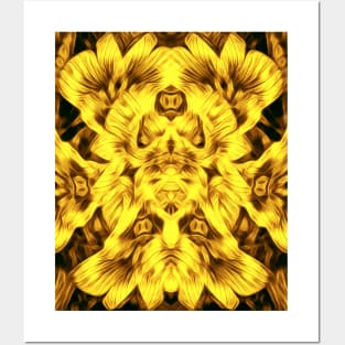 Abstract floral pattern Posters and Art